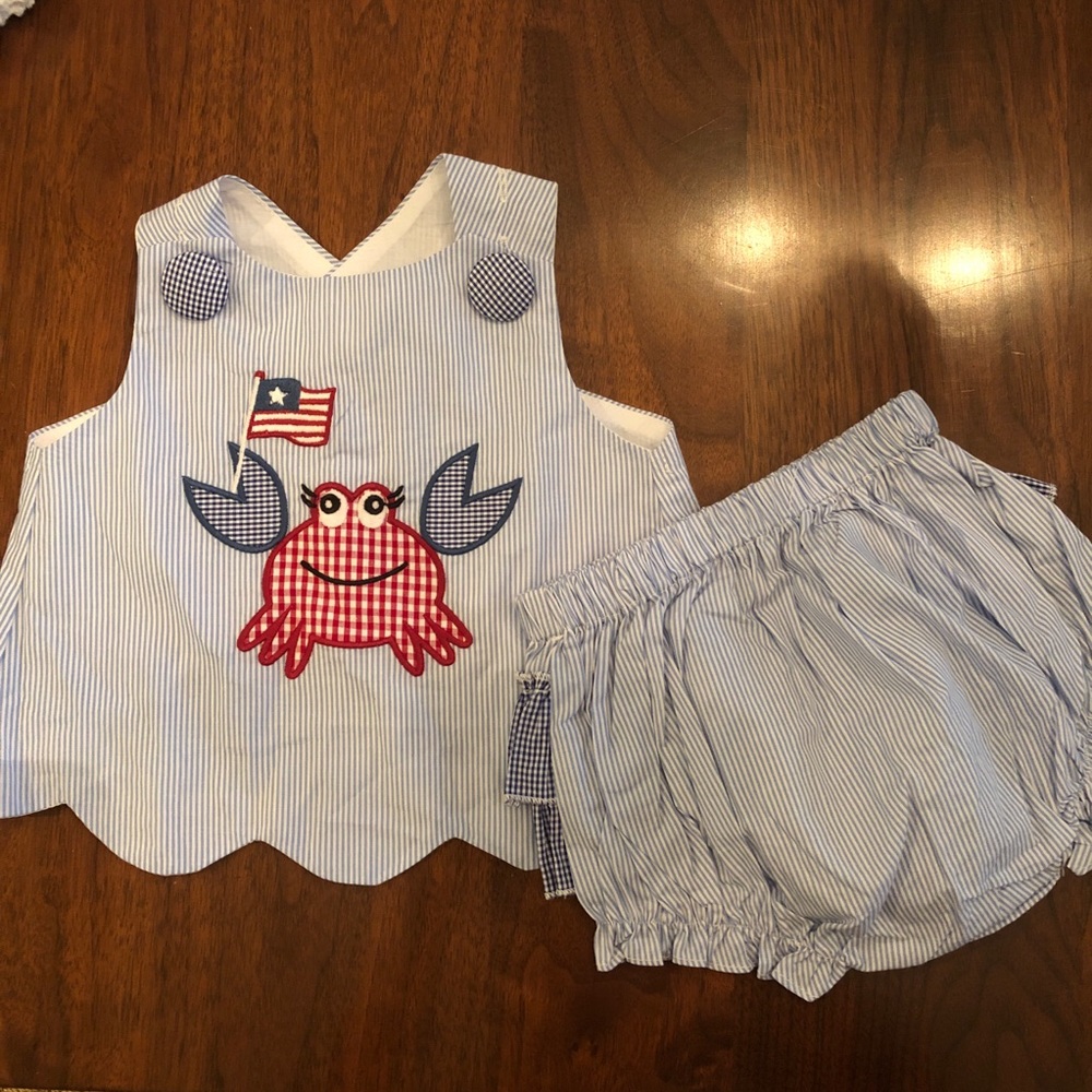 Stripe Crab Bloomer Set!